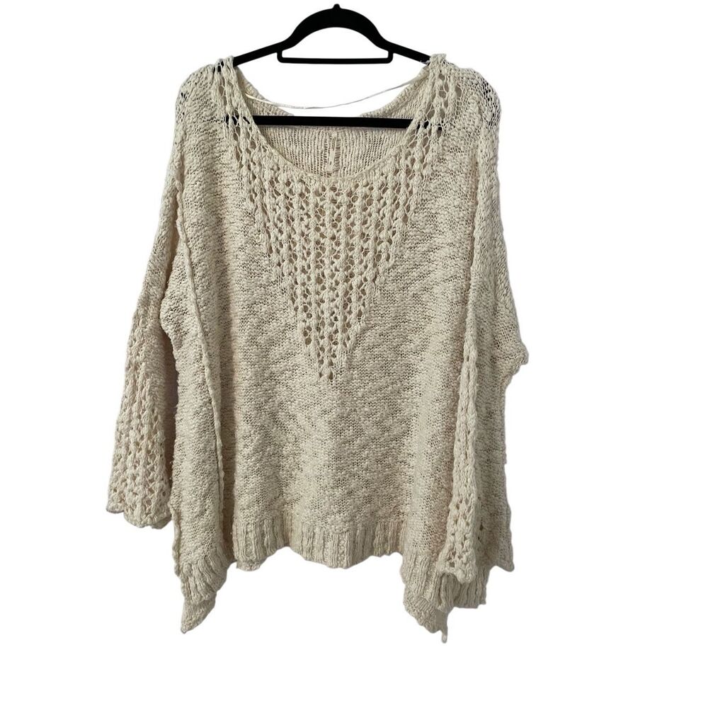 Free People Crochet Oversized Flowy Sweater (OG)